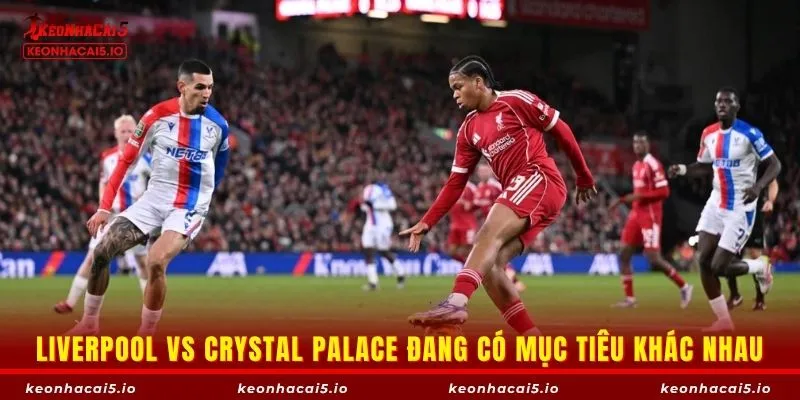 Liverpool vs Crystal Palace đang có mục tiêu khác nhau