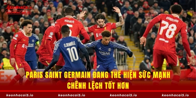 Paris Saint Germain đang thể hiện sức mạnh chênh lệch tốt hơn